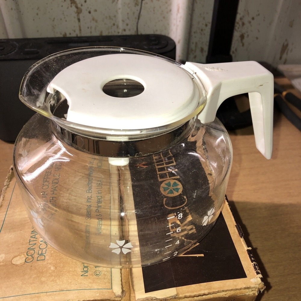 Mr. Coffee NEW Old Stock 10 Cup Glass Coffee Pot‎ Decanter Model D-7